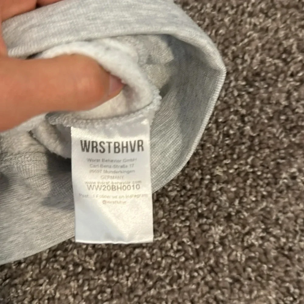 WRSTBHVR worst behavior embroidered hoodie - Picture 5 of 6